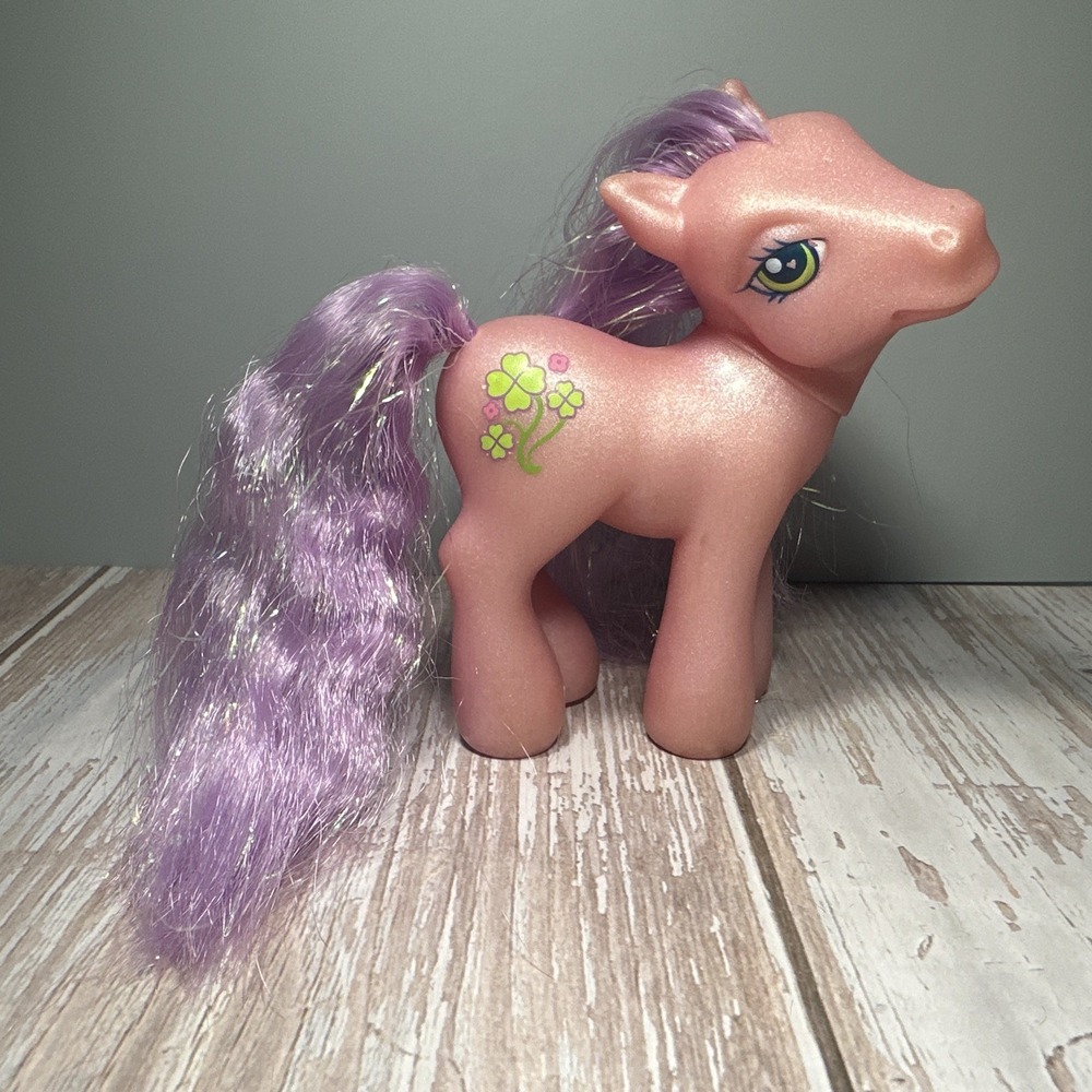 My Little Pony G3 Serendipity Lucky Shamrock Cutie Mark MLP 2002 Vintage